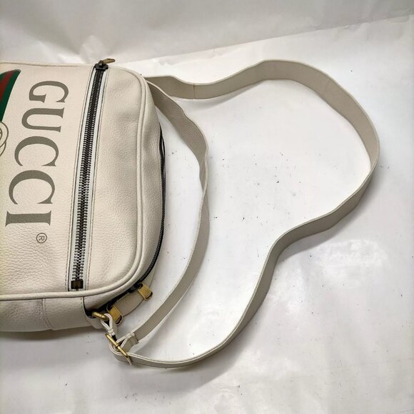 Gucci Shoulder Bag Sherry Line White Leather - Picture 4 of 9